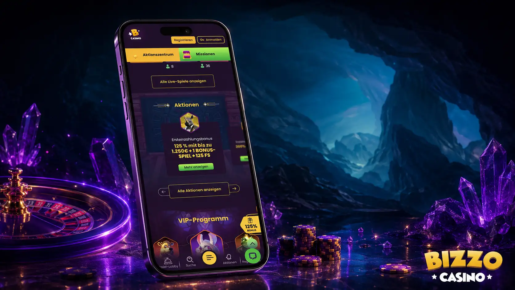 Wöchentliche Aktionen bei Bizzo Casino