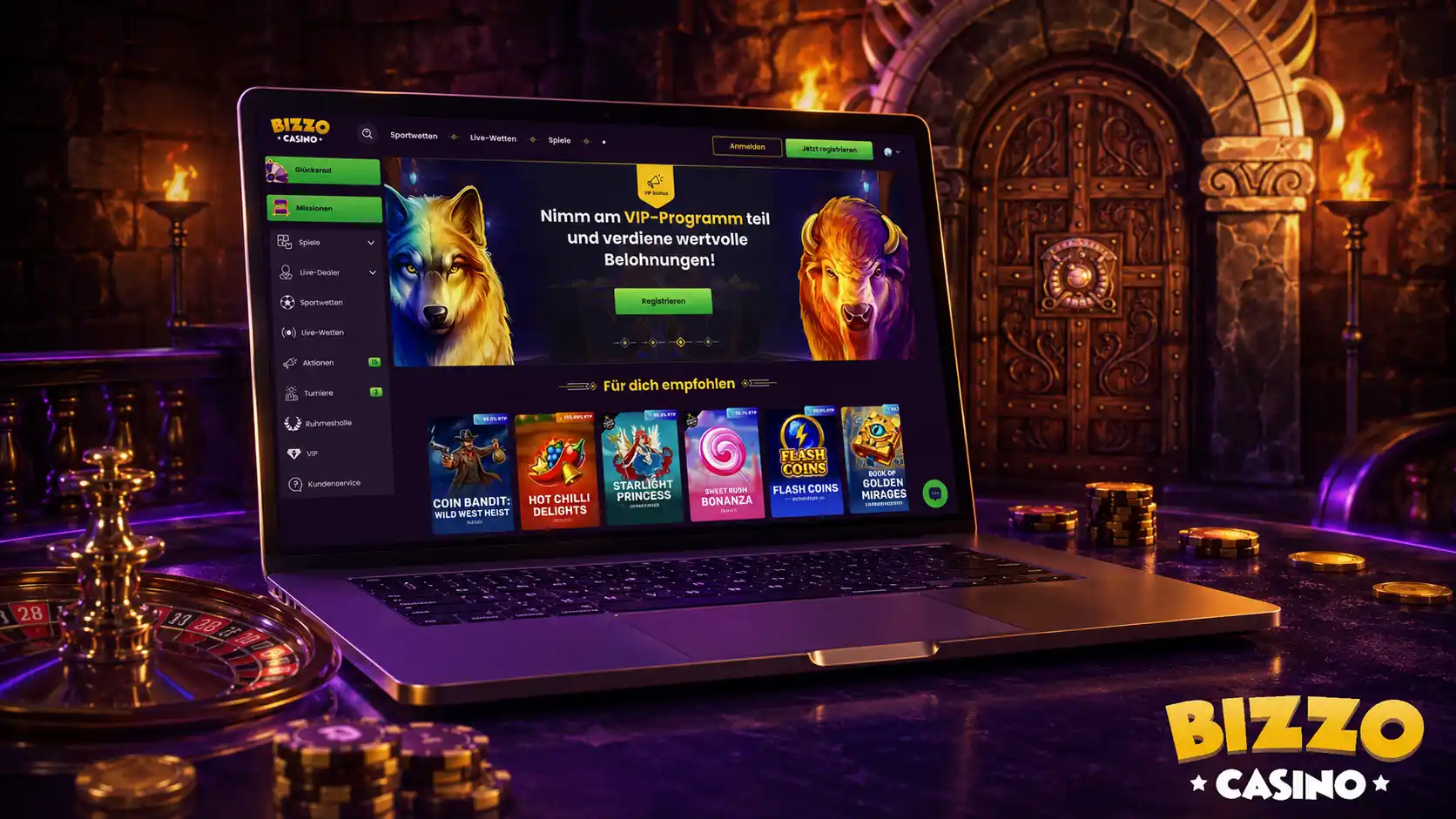 Zahlungsmethoden bei Bizzo Casino